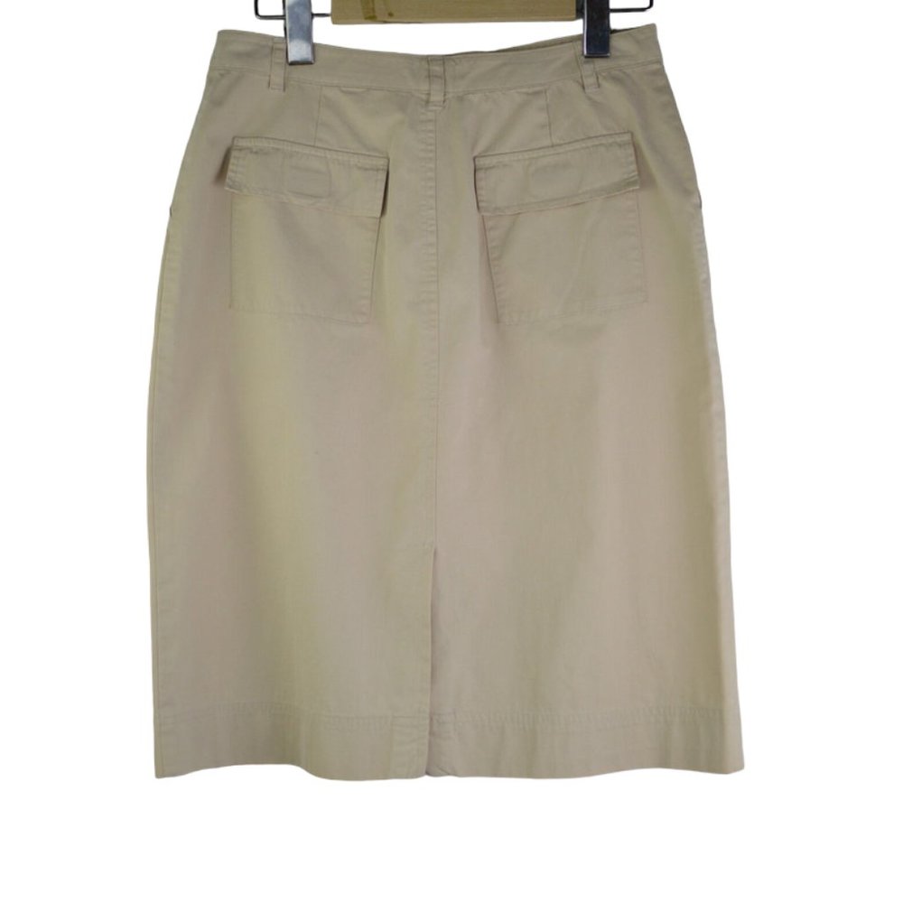 Pencil Skirt Khaki cotton blend Outdoor Women sz GB 10 by Street One